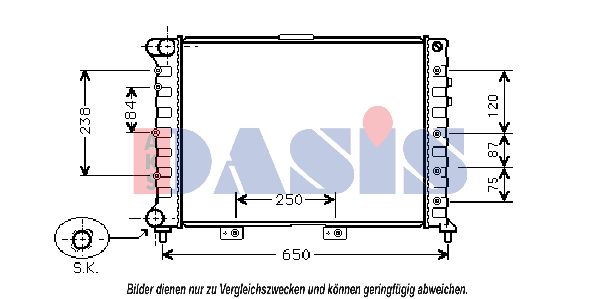 AKS DASIS Radiaator,mootorijahutus 010320N